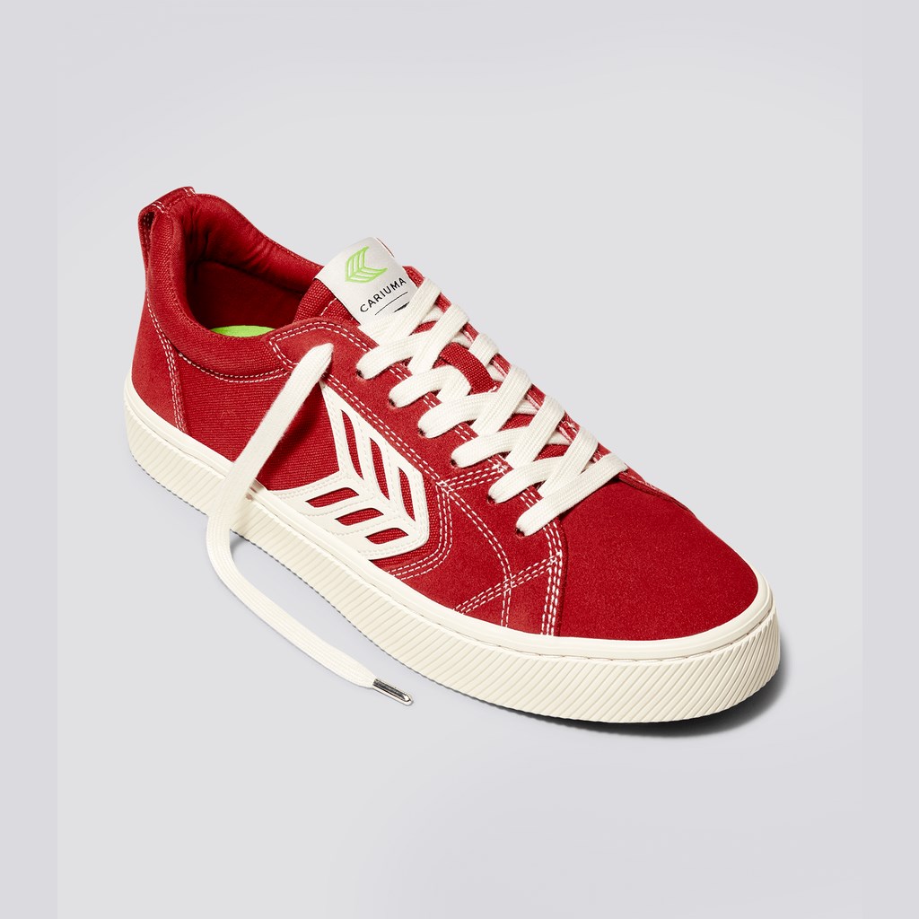 CATIBA PRO Cariuma Low Top Tela Vegan Rouge Homme | XPG-8191874